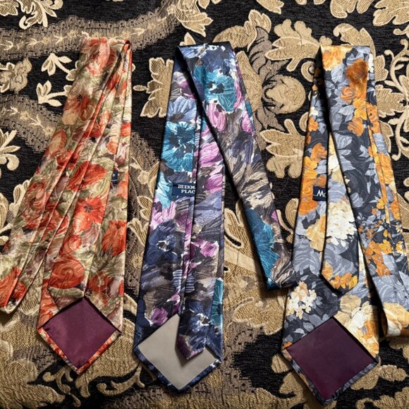 Floral Neckties (Bundle of 3) - Picture 10 of 16